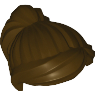 Lego vlasy, tmavě hnědá (4566296, 4659399, 6093516)